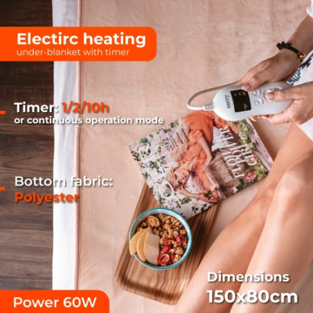 CR 7423 Elektrisk värmefilt med timer (1)