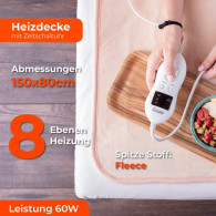 CR 7423 Elektrisk värmefilt med timer (1)