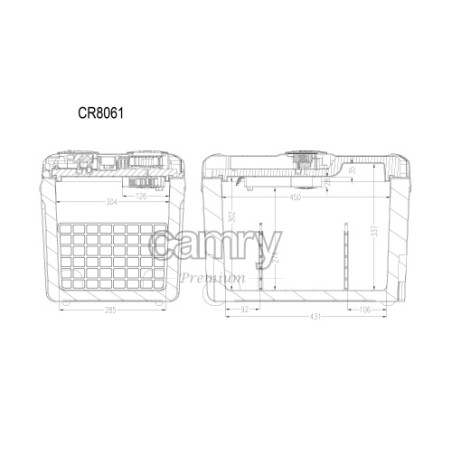 CR 8061 Campingkylskåp 40 l