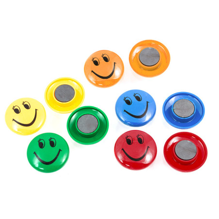 AG348 Kylskåpsmagneter Smiley 8 st.