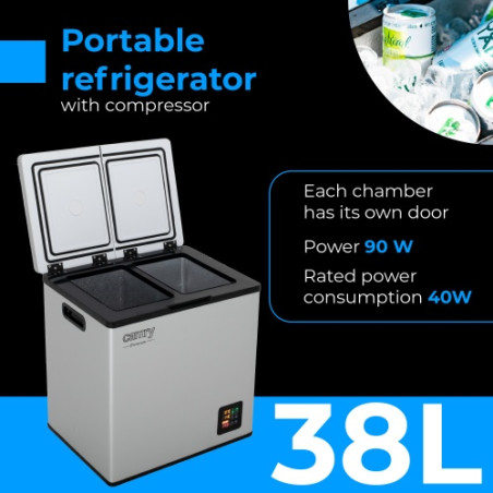 CR 8076 Kompressor kylskåp för camping 38 liter