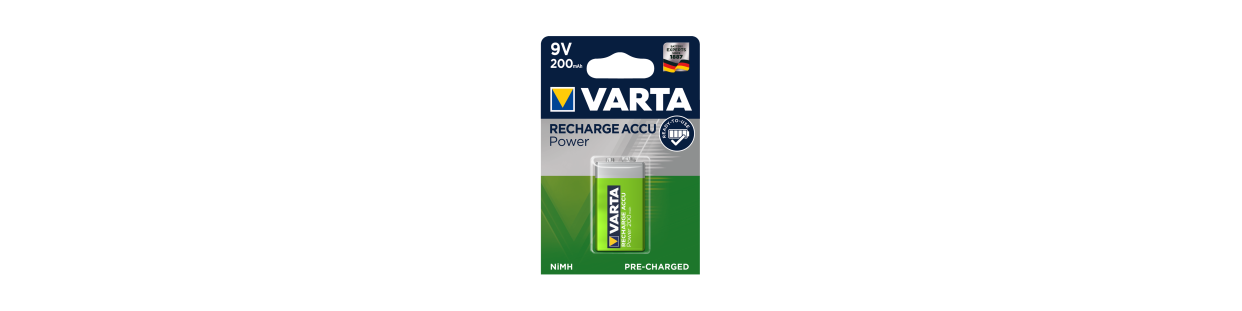 Uppladdningsbara batterier 9V (6F22), AA (R6), AAA (R3), C (R14), D (R20) etc. | HandlaSmidigt.se